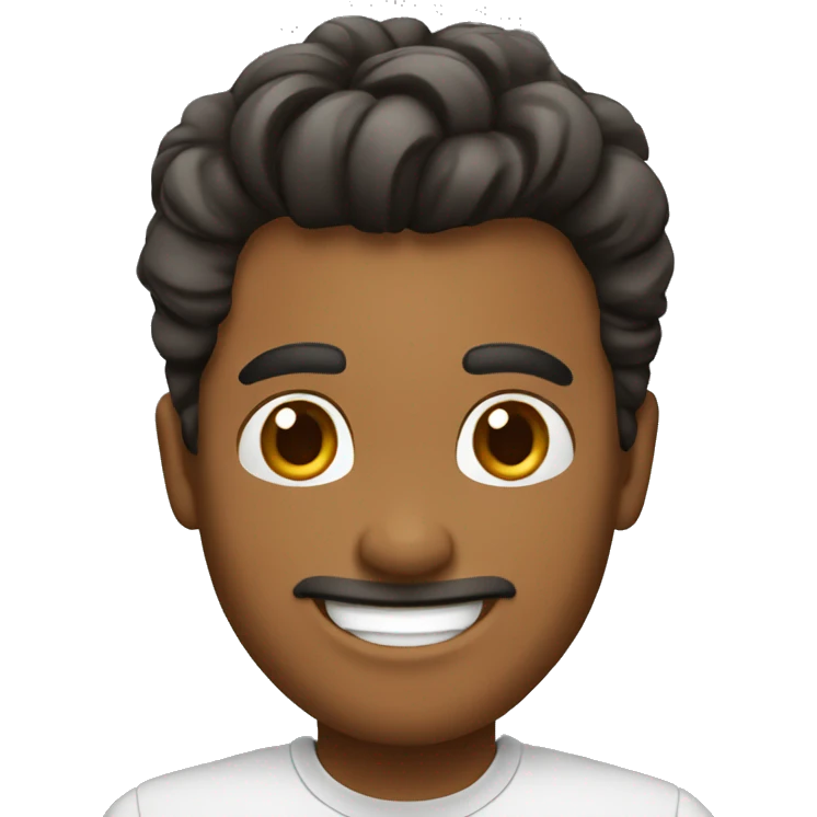 HOMBRE FELIZ CABELLO CORTO emoji