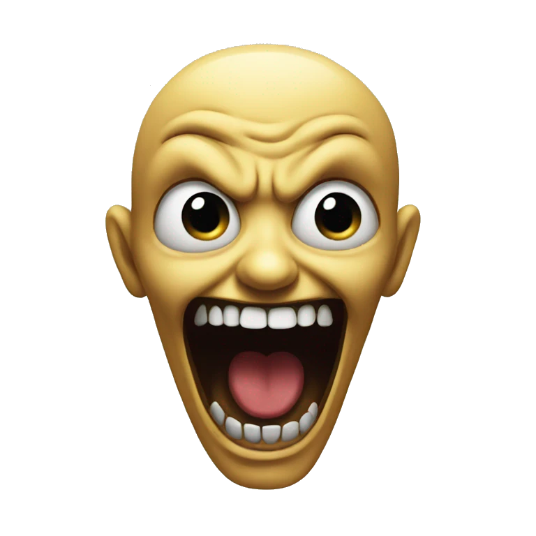 horror crazy smiley emoji