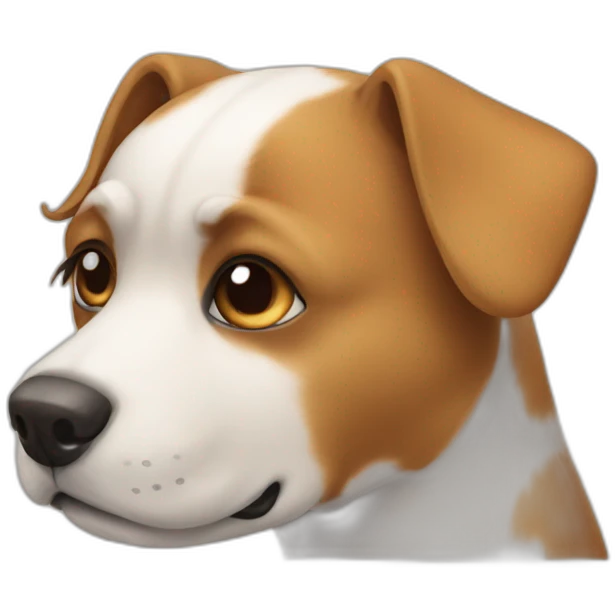 A dog emoji