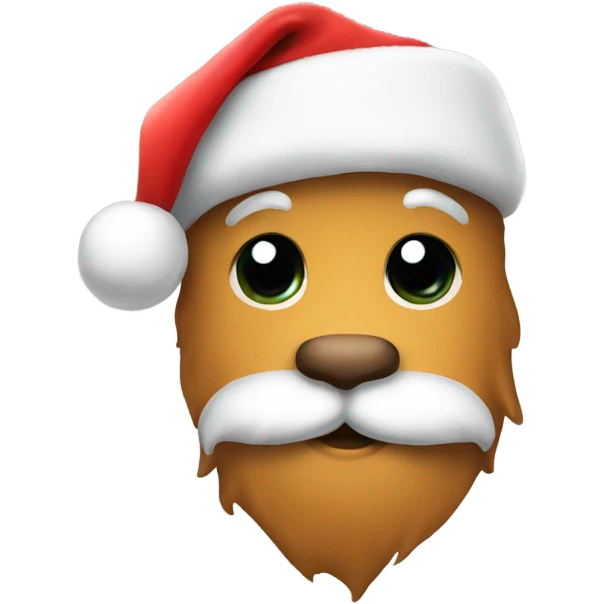 Doodle with Santa hat  emoji