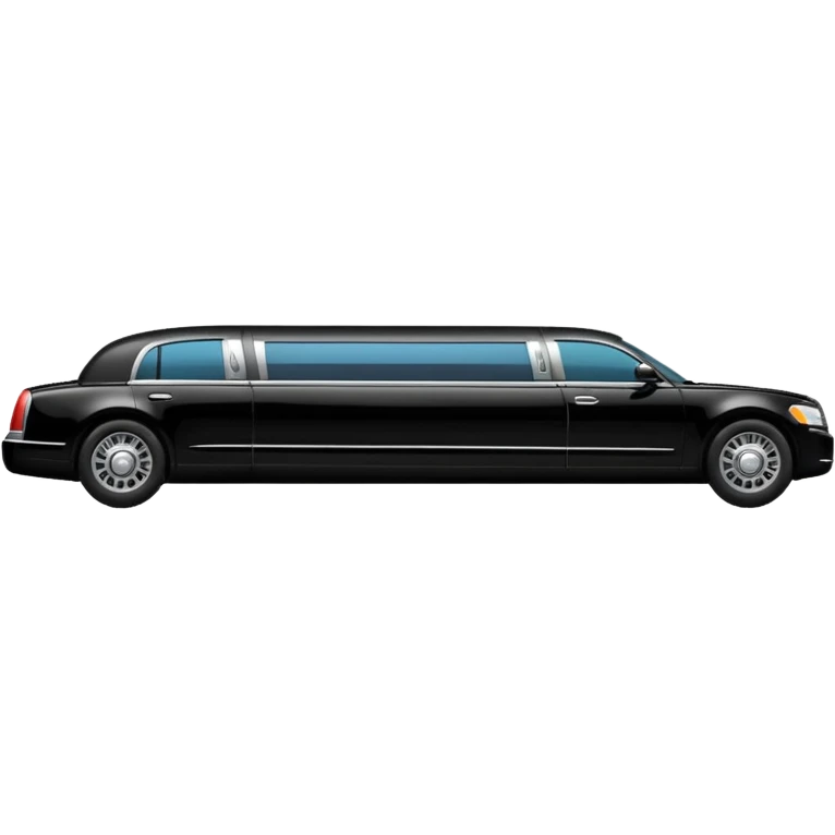 Long black limousine emoji