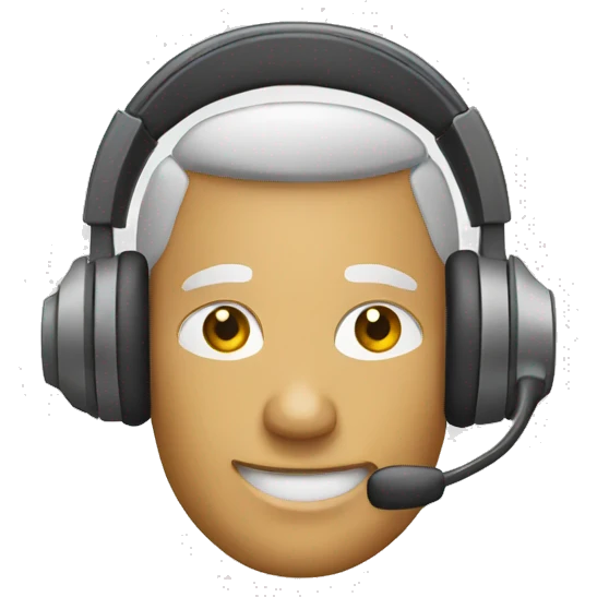 call center headphone emoji