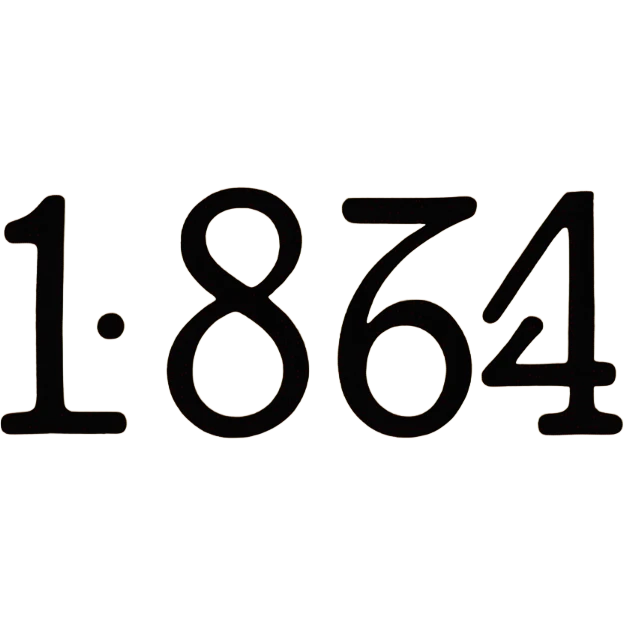 inscription on the board 1864 emoji