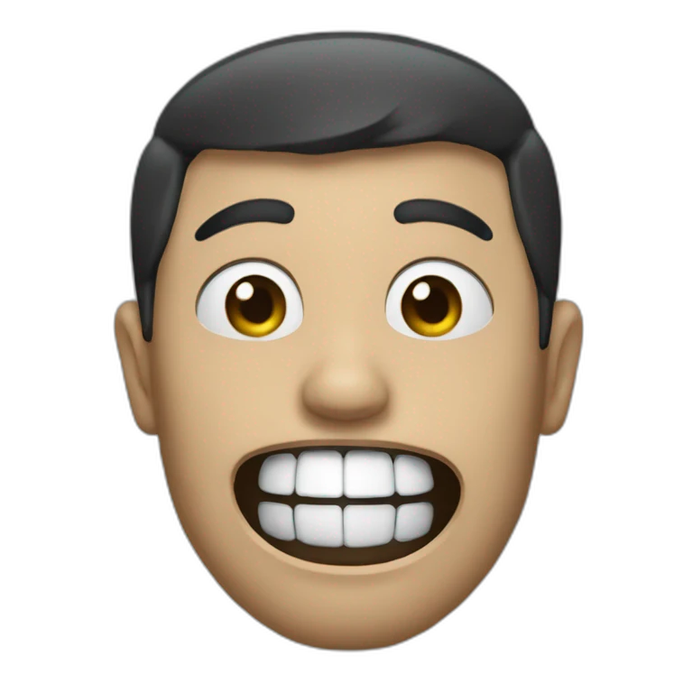 Un noir qui mange du caca emoji