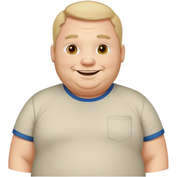 fat guy emoji