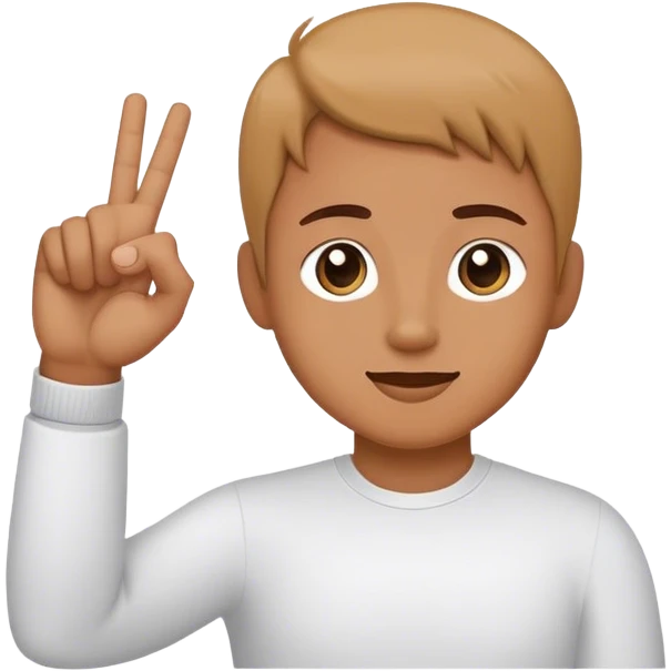 L hand sign language  emoji