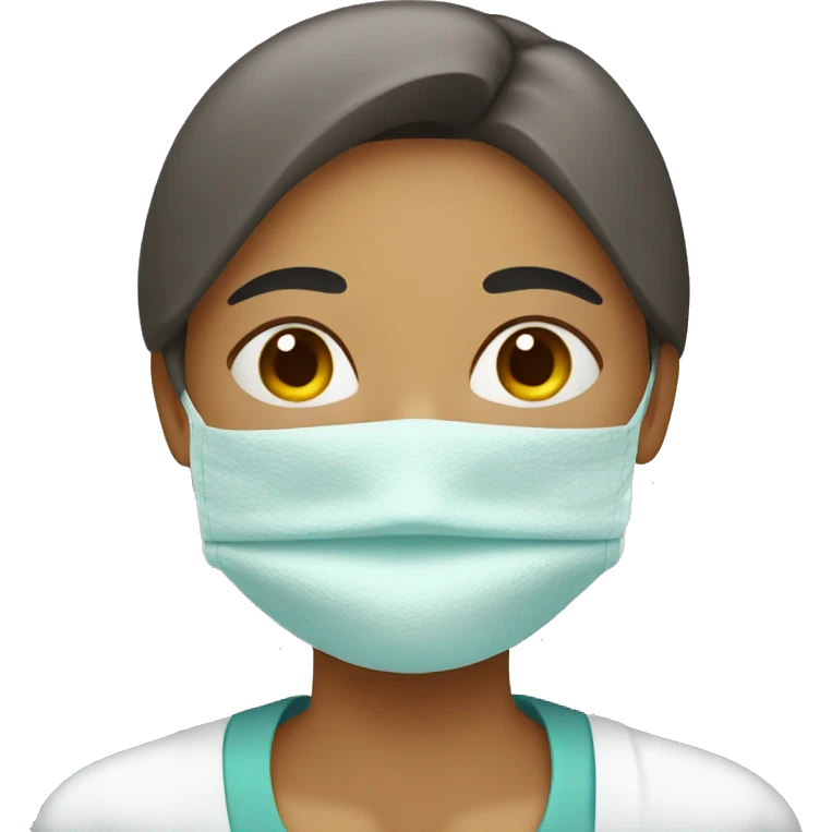 Sick woman with a tissue emoji