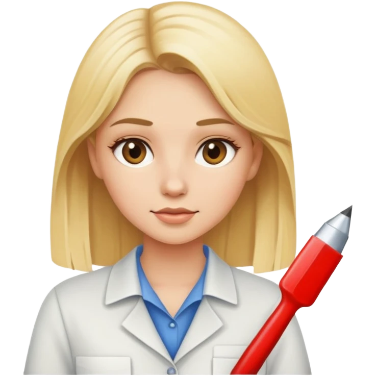 Niña trabajando güerita emoji
