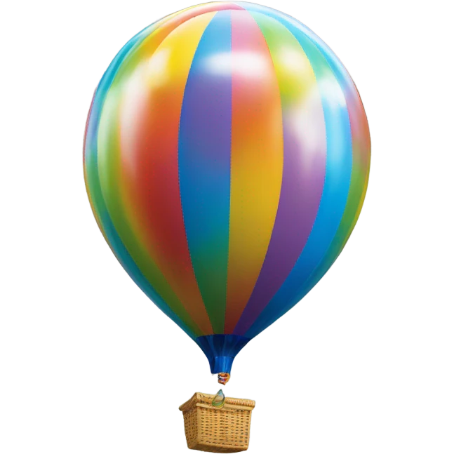 Ballon with letters of “about time “ emoji