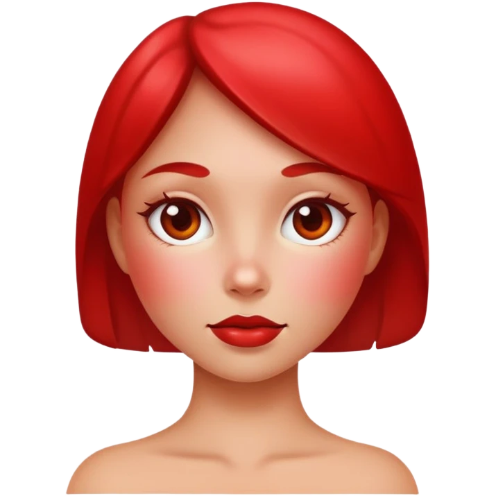 Beautiful apple-girl emoji
