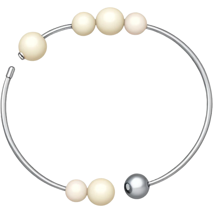 Small white balls bangle emoji emoji