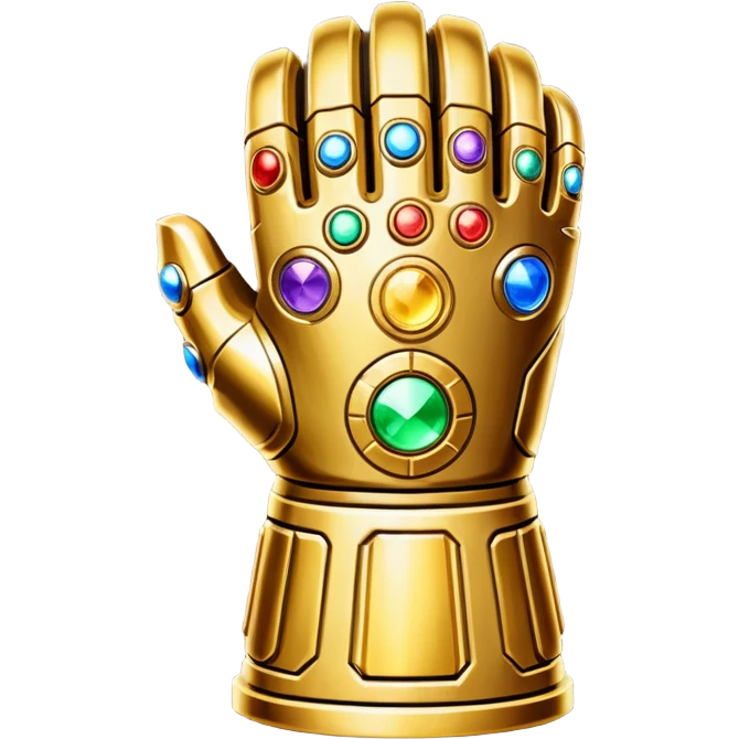 Guante del infinito emoji