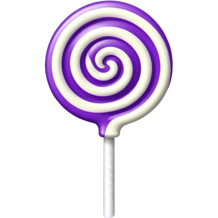 lolipop luminous purple and white emoji