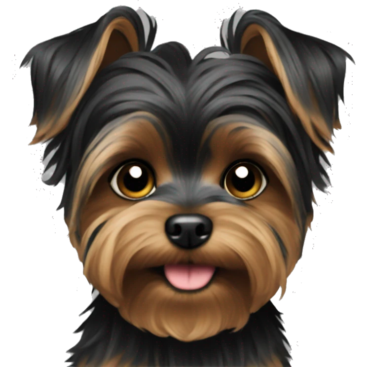 Small full black yorki  emoji