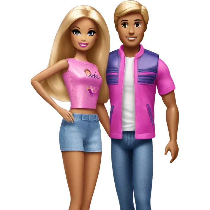Barbie with Ken  emoji