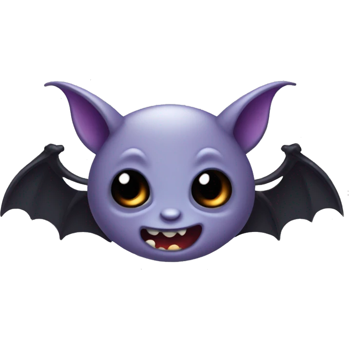 cute evil little bat emoji