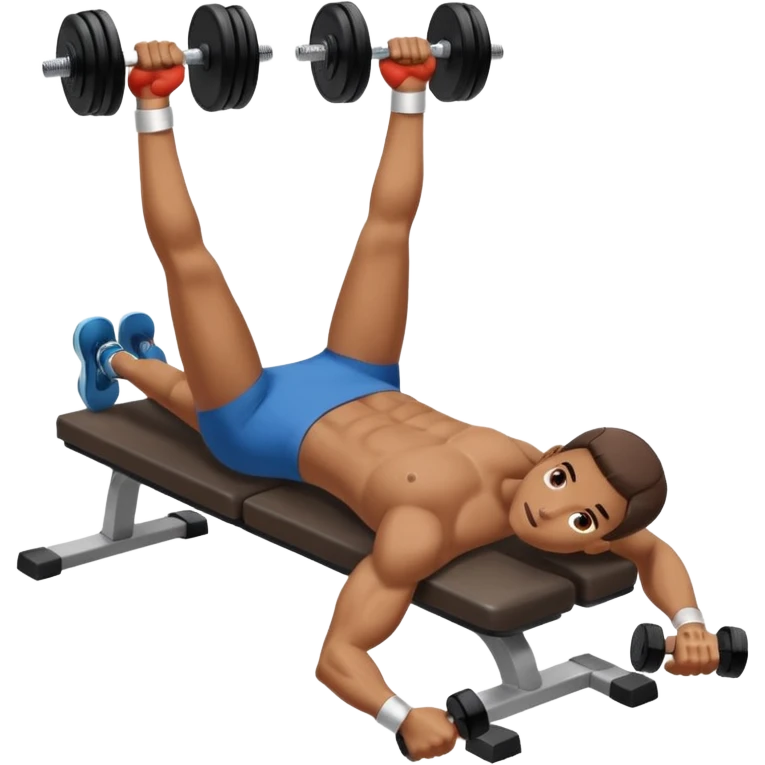 Dumbbell pressure level liyin down emoji