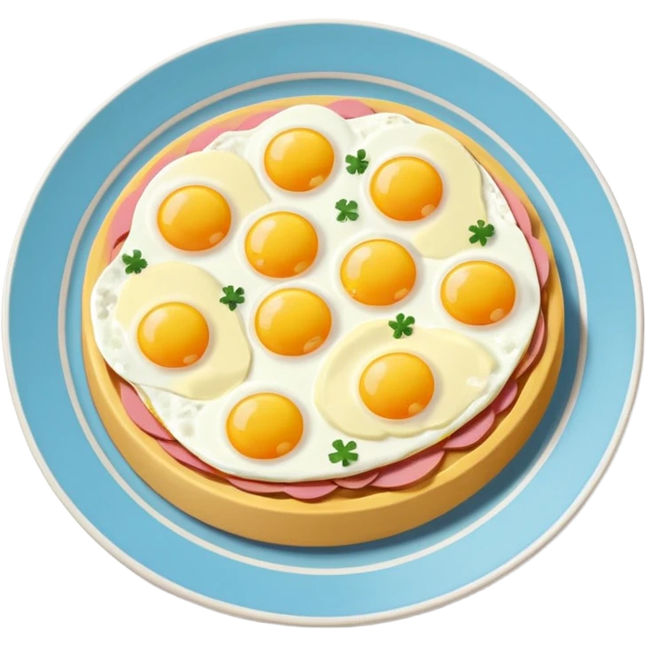 Toki Doki SPAM and eggs plate emoji