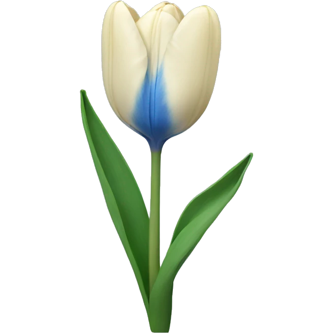 tulip blue flower  emoji