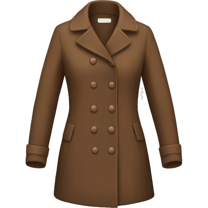 brown coat for women emoji