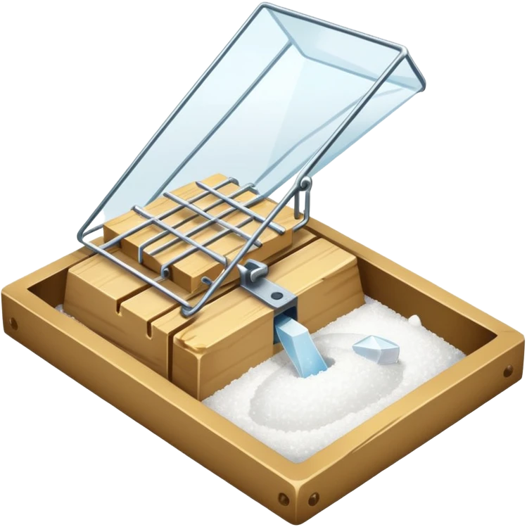mouse trap filled with cocaine  emoji