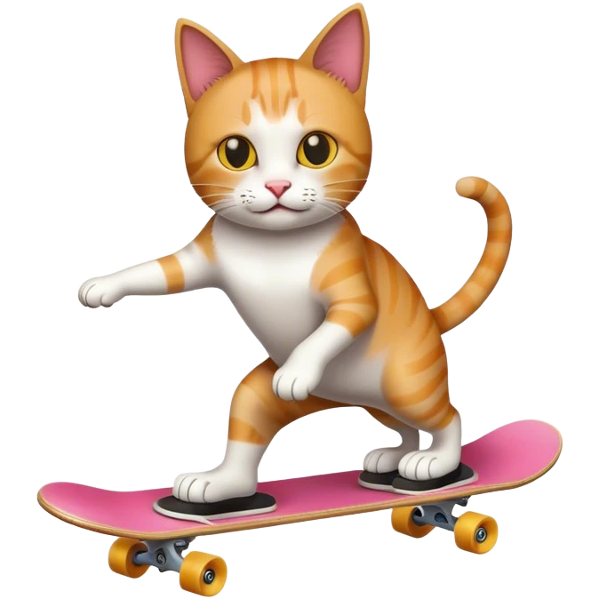 cat skateboarding emoji