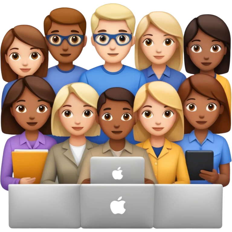 People working together on a project emoji