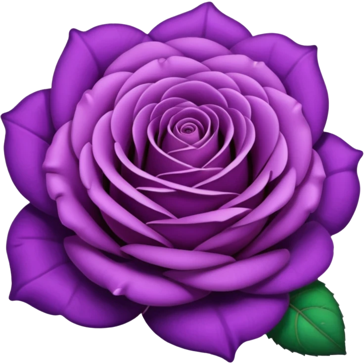 Purple rose emoji
