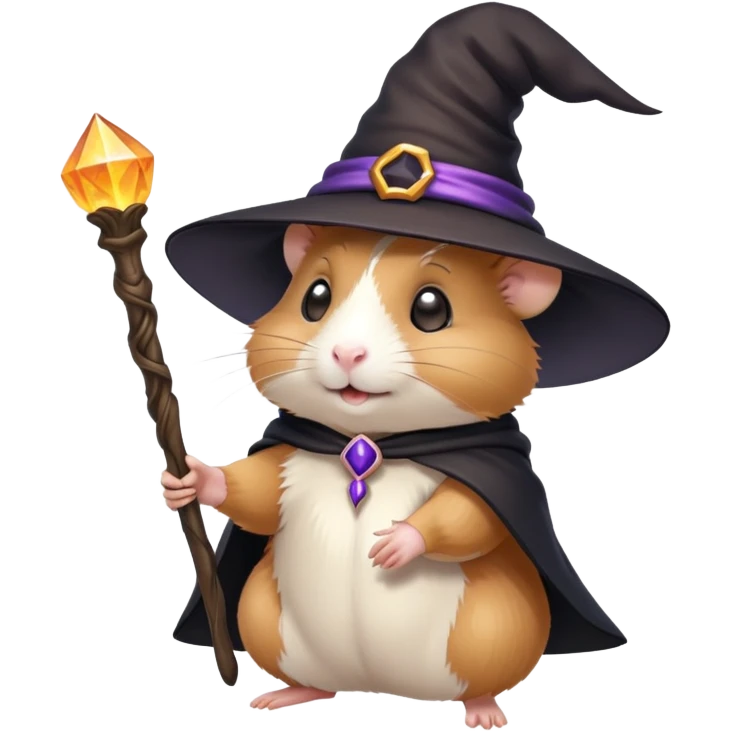 Hamster witch emoji