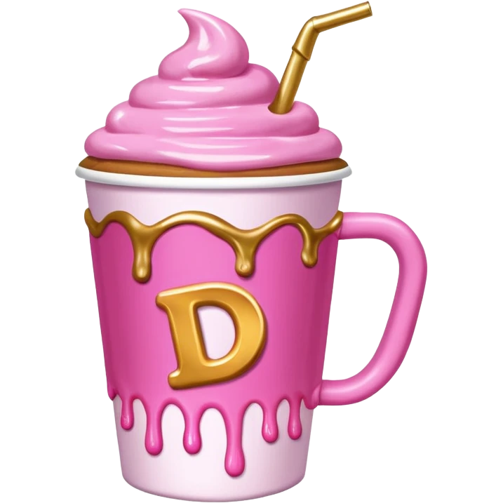 A Dunkin coffee cup but Megan thee stallion themed emoji