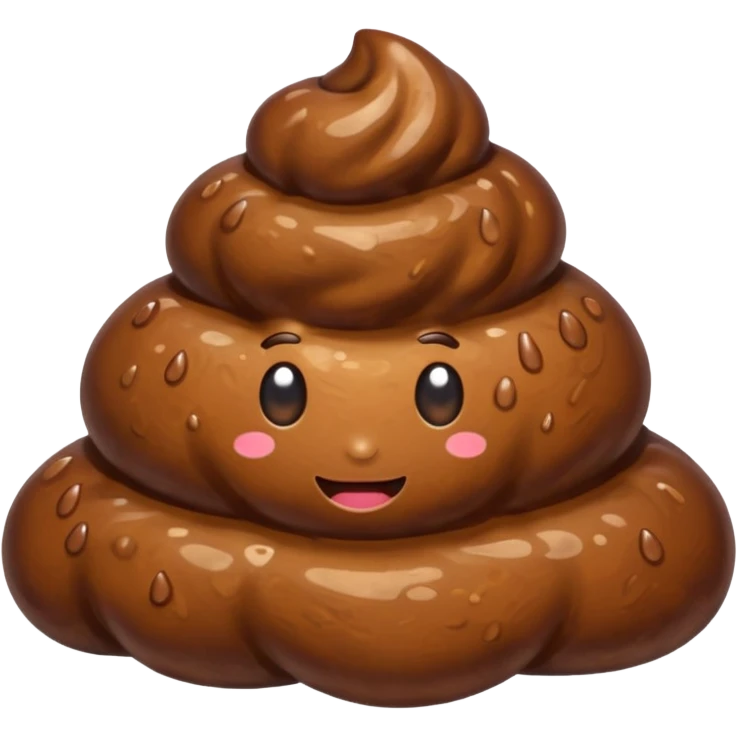 A brown wet poop💩 emoji