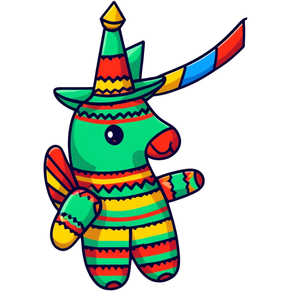 mexican pinata decoration emoji