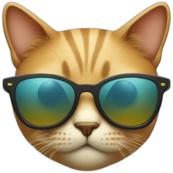 Cat with sunglasses emoji