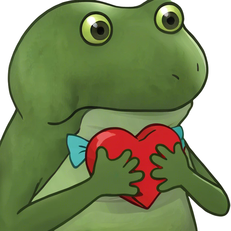 Holding a heart  emoji
