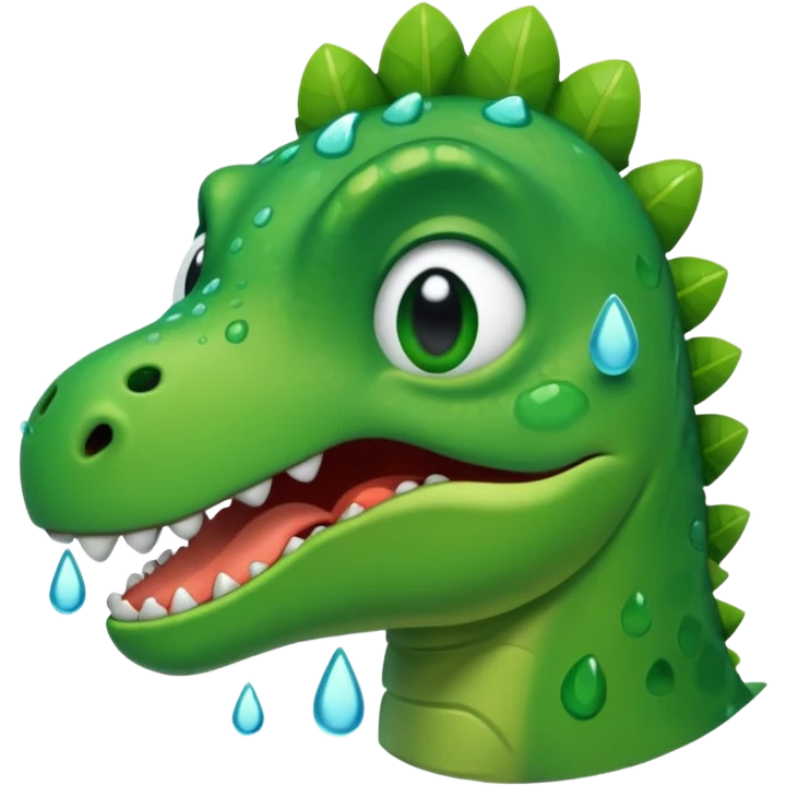 crying dino emoji