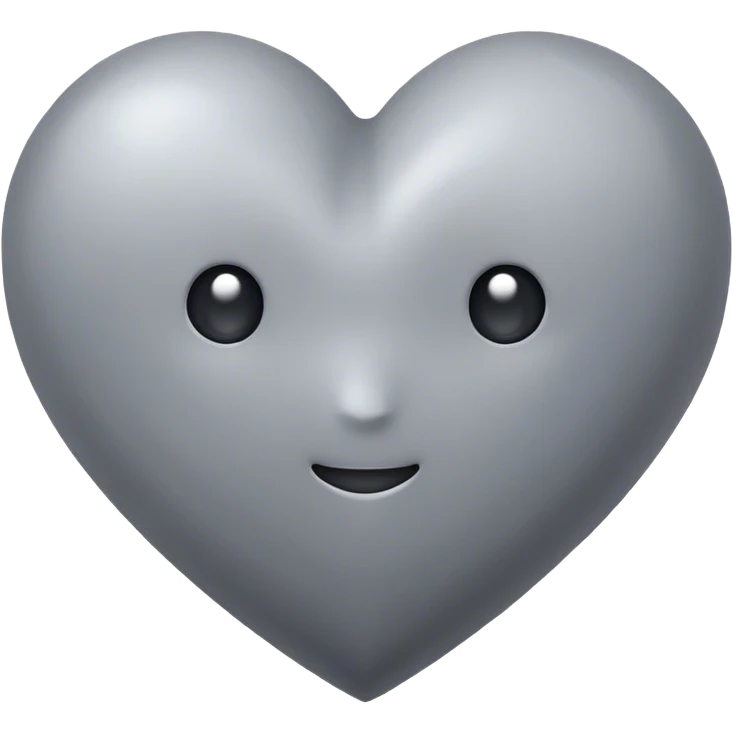 Grey heart emoji