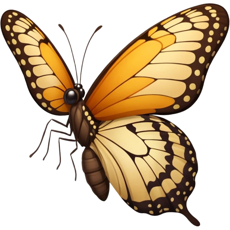 butterfly emerging from a cocoon emoji