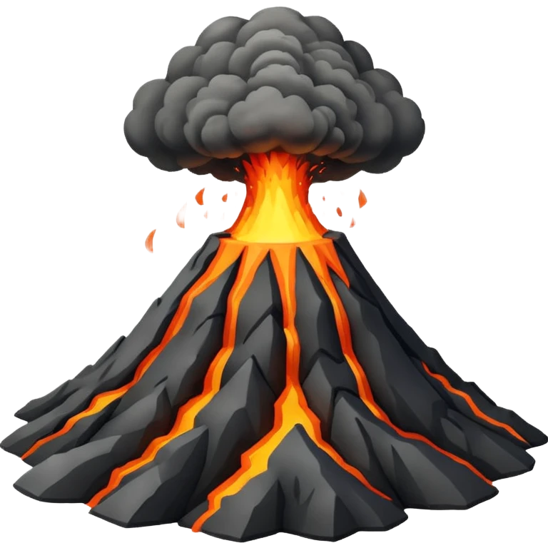 Volcano, normal emoji