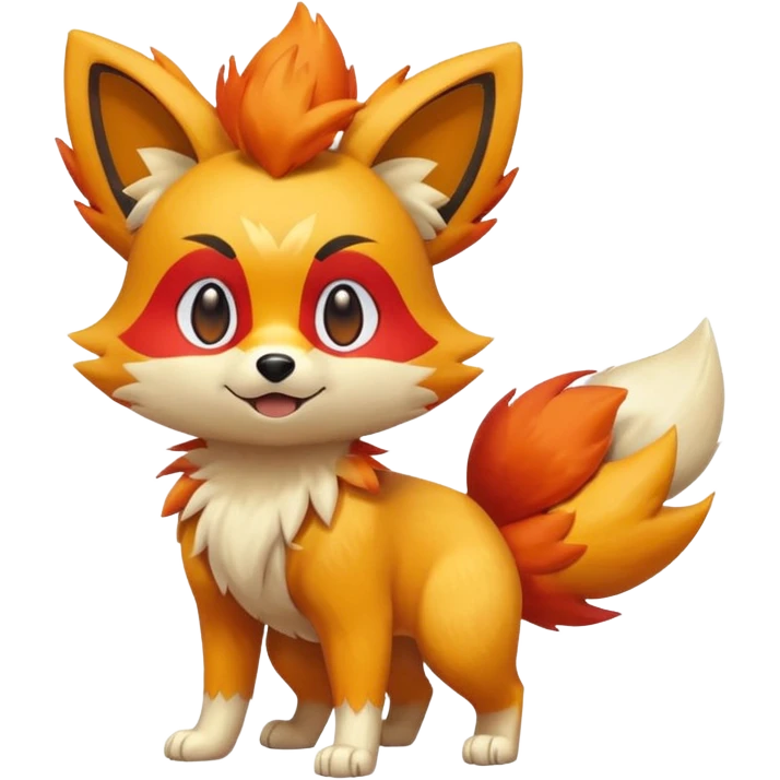 Fennekin-Growlithe-Electrike-fusion (full body) emoji
