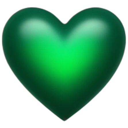 Dark green heart emoji
