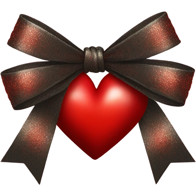 Red heart with bow emoji