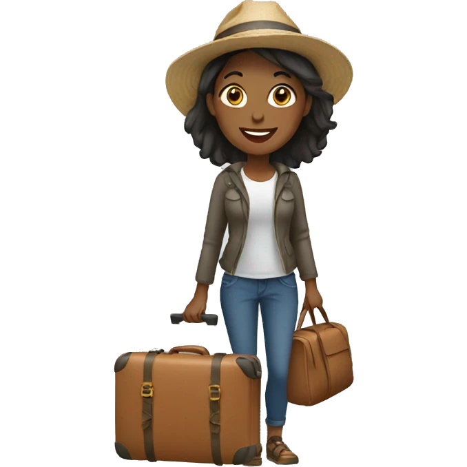 women traveler emoji