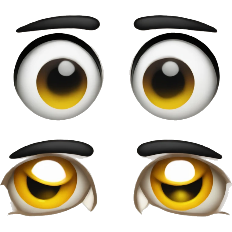 Eyes white and angry emoji