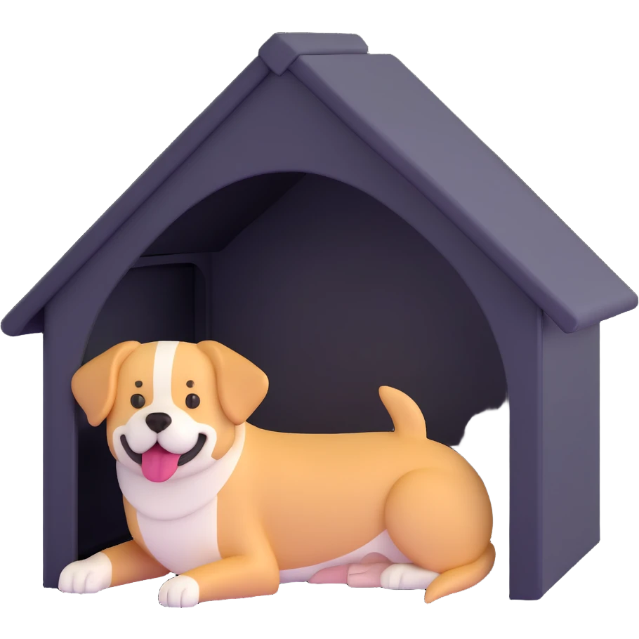 pet house, dog kennel emoji