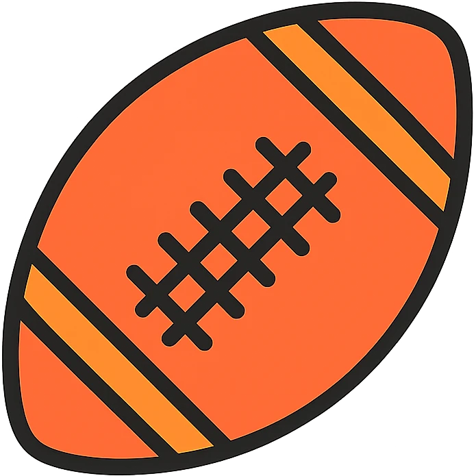 football icon, modern flat design, clean lines, subtle color accents, easily recognizable emoji