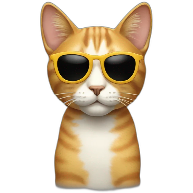 Cat with sunglasses emoji