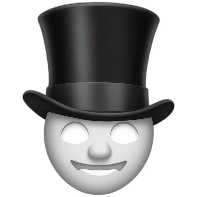 top hat emoji