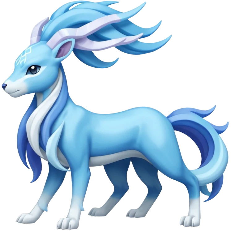 Suicune-Amaura-Pokémon (full body) emoji