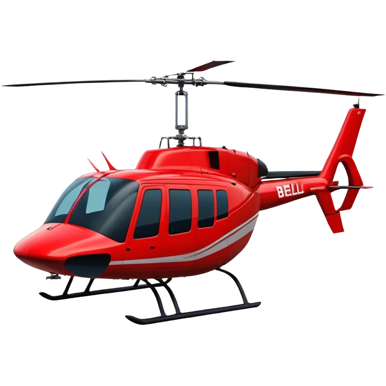 Bell 206 - Bell Helicopter (Model Year: 2021) (Iconic colour: Red) emoji
