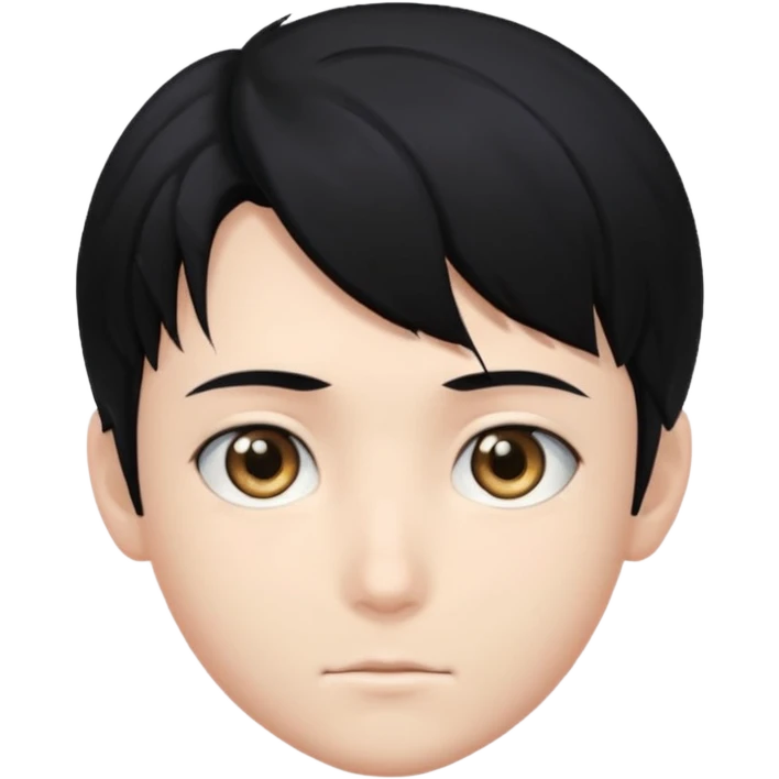 Anime boy head emoji